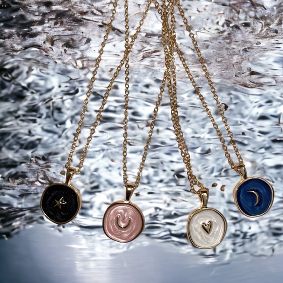 Adorable Fashion Necklaces -Blue Moon NWOT - Picture 3 of 4